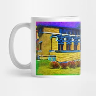 The Blue Geometric Shapes Mug